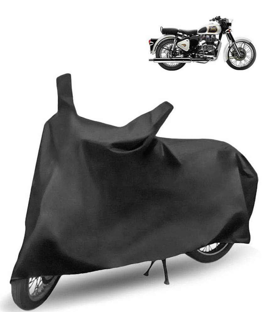 Home Lane Waterproof & Dustproof Bike Cover For Royal Enfield Classic with Side Mirror Pocket - Black Home Lane Waterproof & Dustproof Bike Cover For Royal Enfield Classic with Side Mirror Pocket - Black