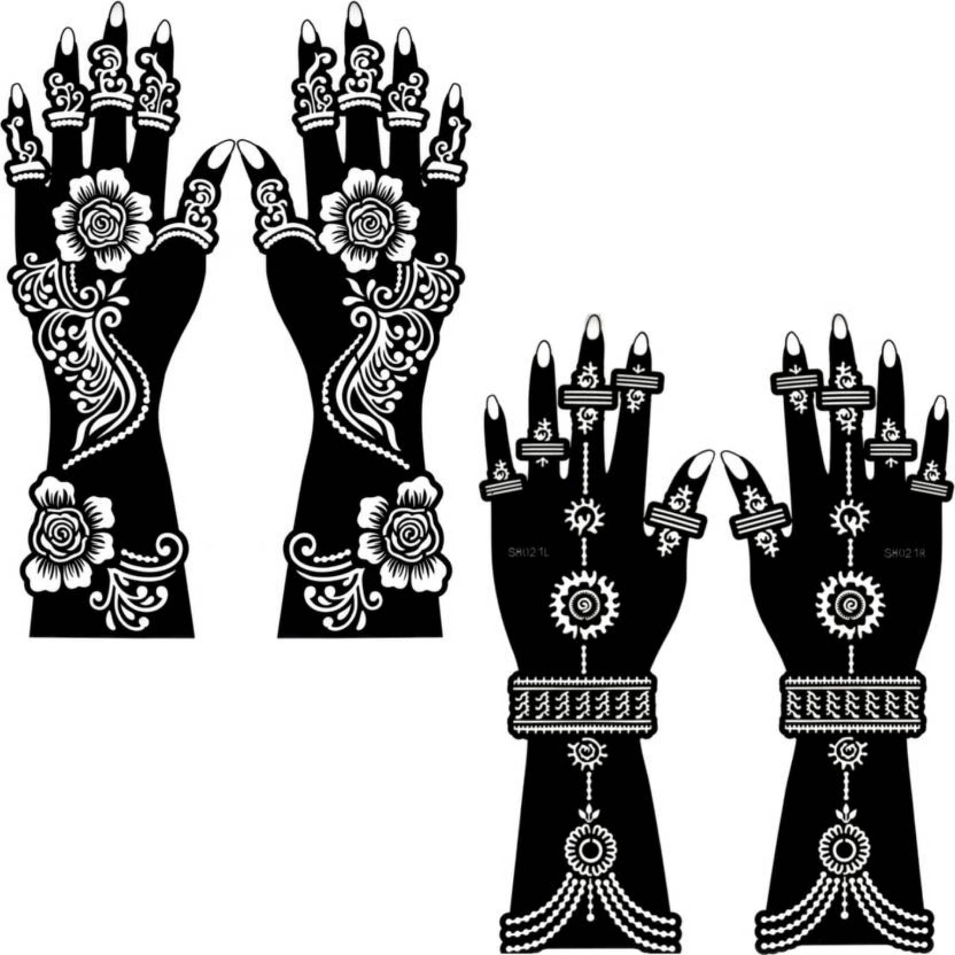 JMC Unique Mehndi Stencil for Bridal Henna Tattoo Body Tattoo JMC Unique Mehndi Stencil for Bridal Henna Tattoo Body Tattoo