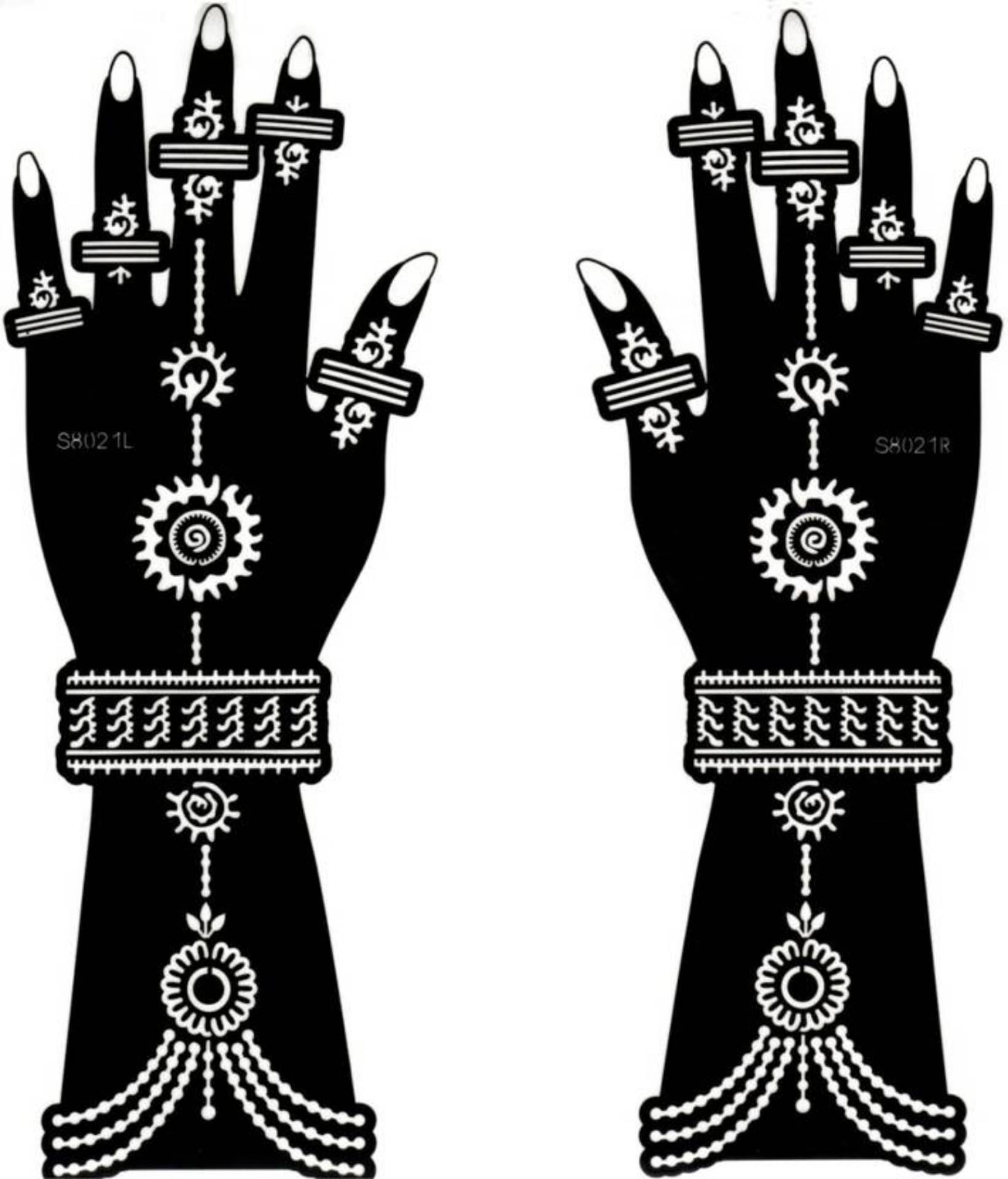 JMC Unique Mehndi Stencil for Bridal Henna Tattoo Body Tattoo JMC Unique Mehndi Stencil for Bridal Henna Tattoo Body Tattoo