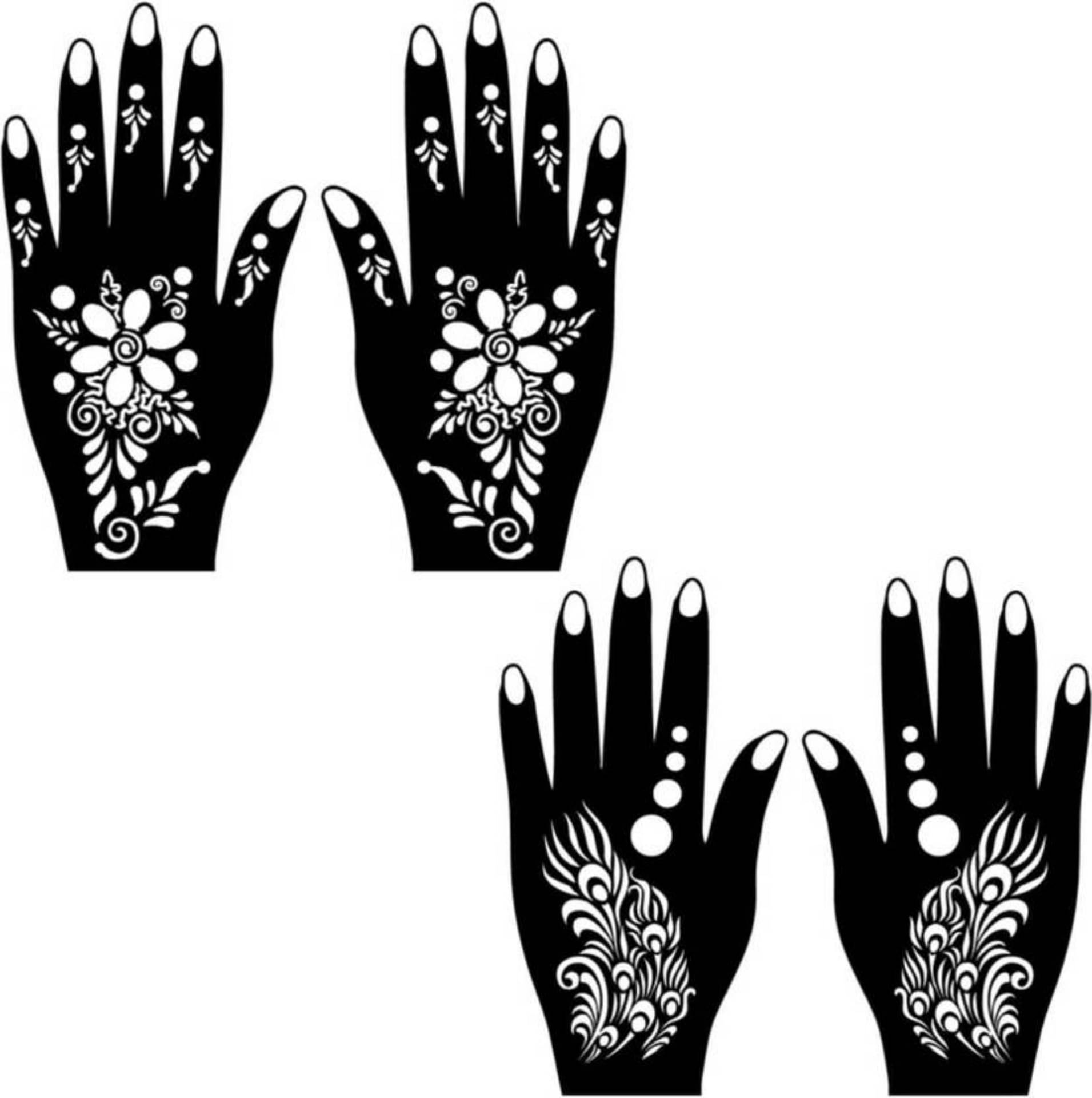     			JMC Unique Mehndi Stencil for Bridal Henna Tattoo Body Tattoo
