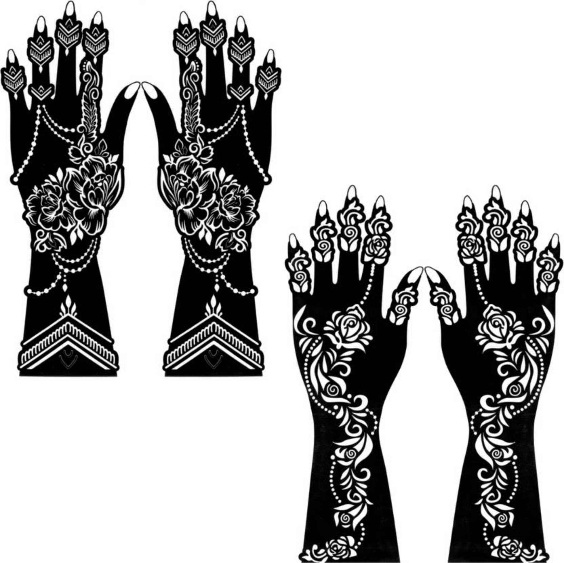 JMC Unique Mehndi Stencil for Bridal Henna Tattoo Body Tattoo JMC Unique Mehndi Stencil for Bridal Henna Tattoo Body Tattoo