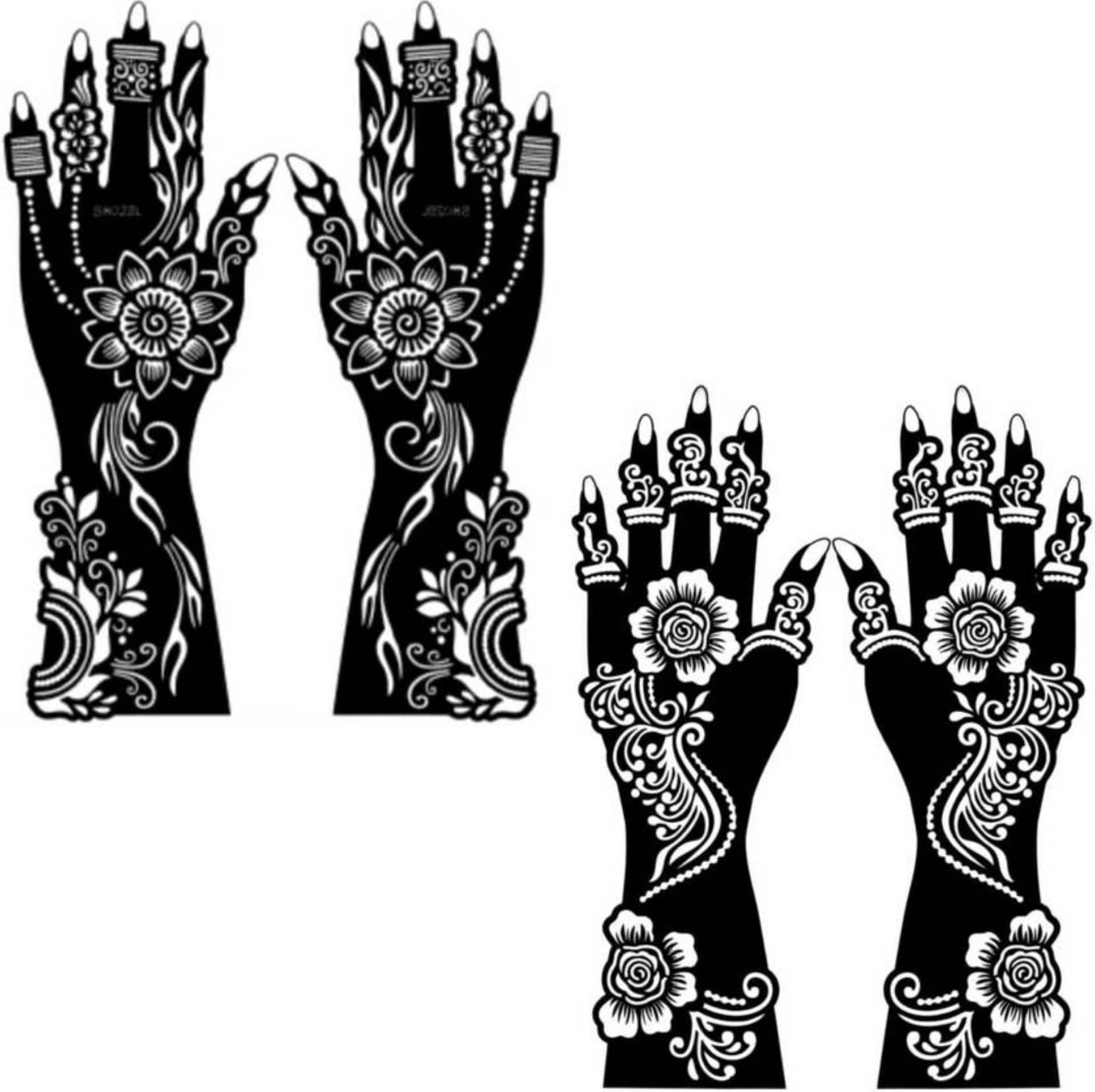 JMC Unique Mehndi Stencil for Bridal Henna Tattoo Body Tattoo JMC Unique Mehndi Stencil for Bridal Henna Tattoo Body Tattoo