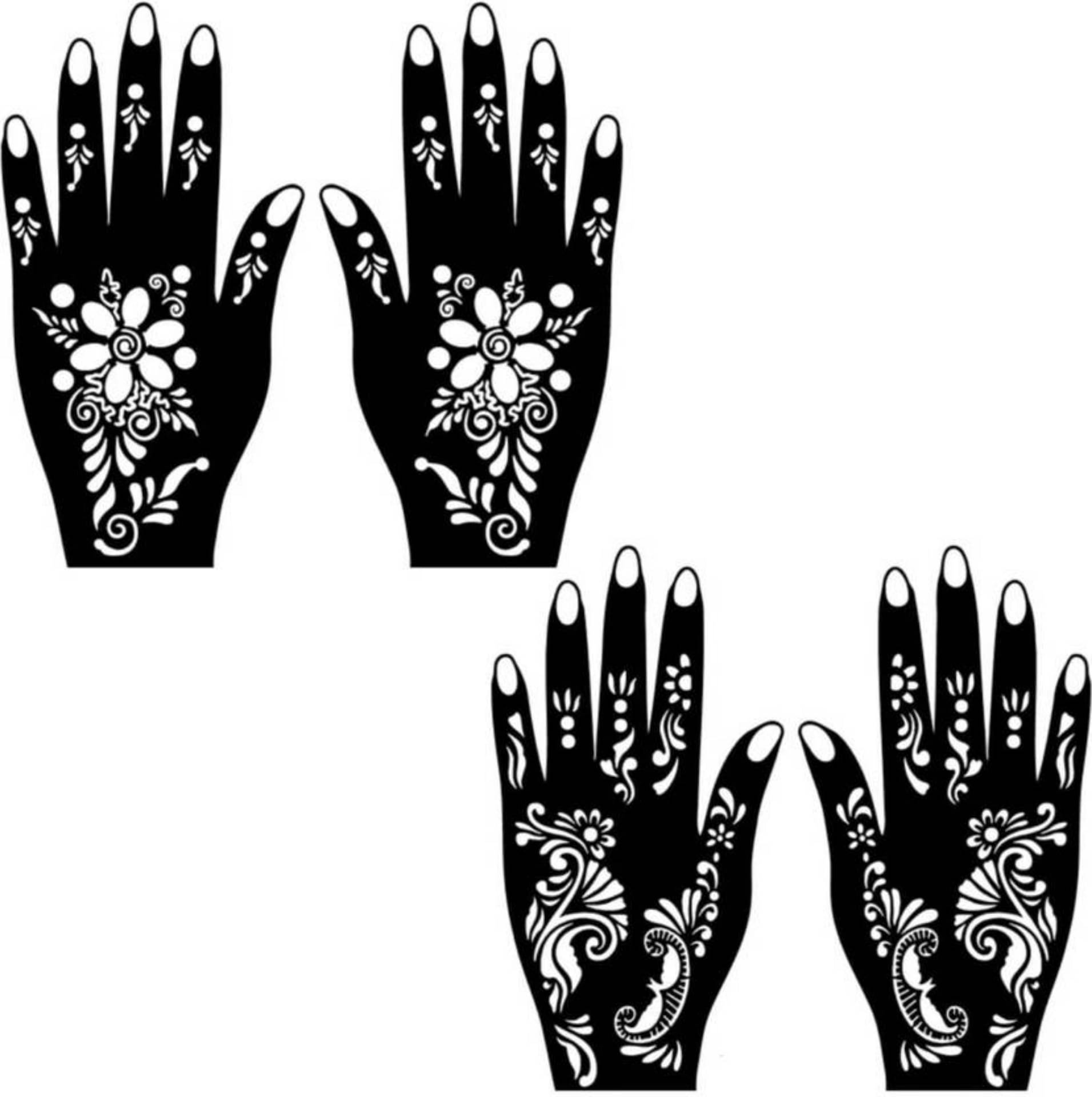 JMC Unique Mehndi Stencil for Bridal Henna Tattoo Body Tattoo JMC Unique Mehndi Stencil for Bridal Henna Tattoo Body Tattoo
