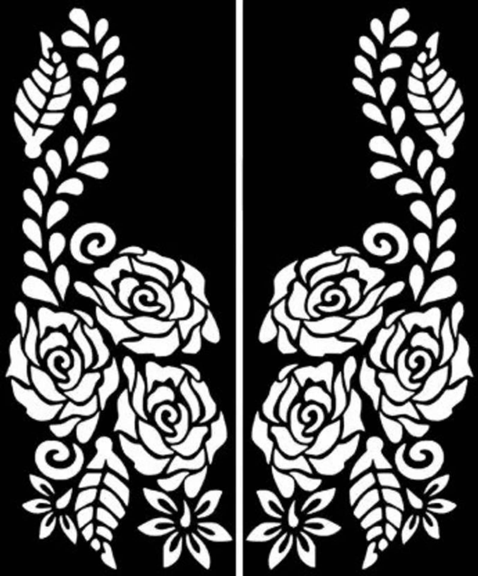     			JMC Unique Mehndi Stencil for Bridal Henna Tattoo Body Tattoo