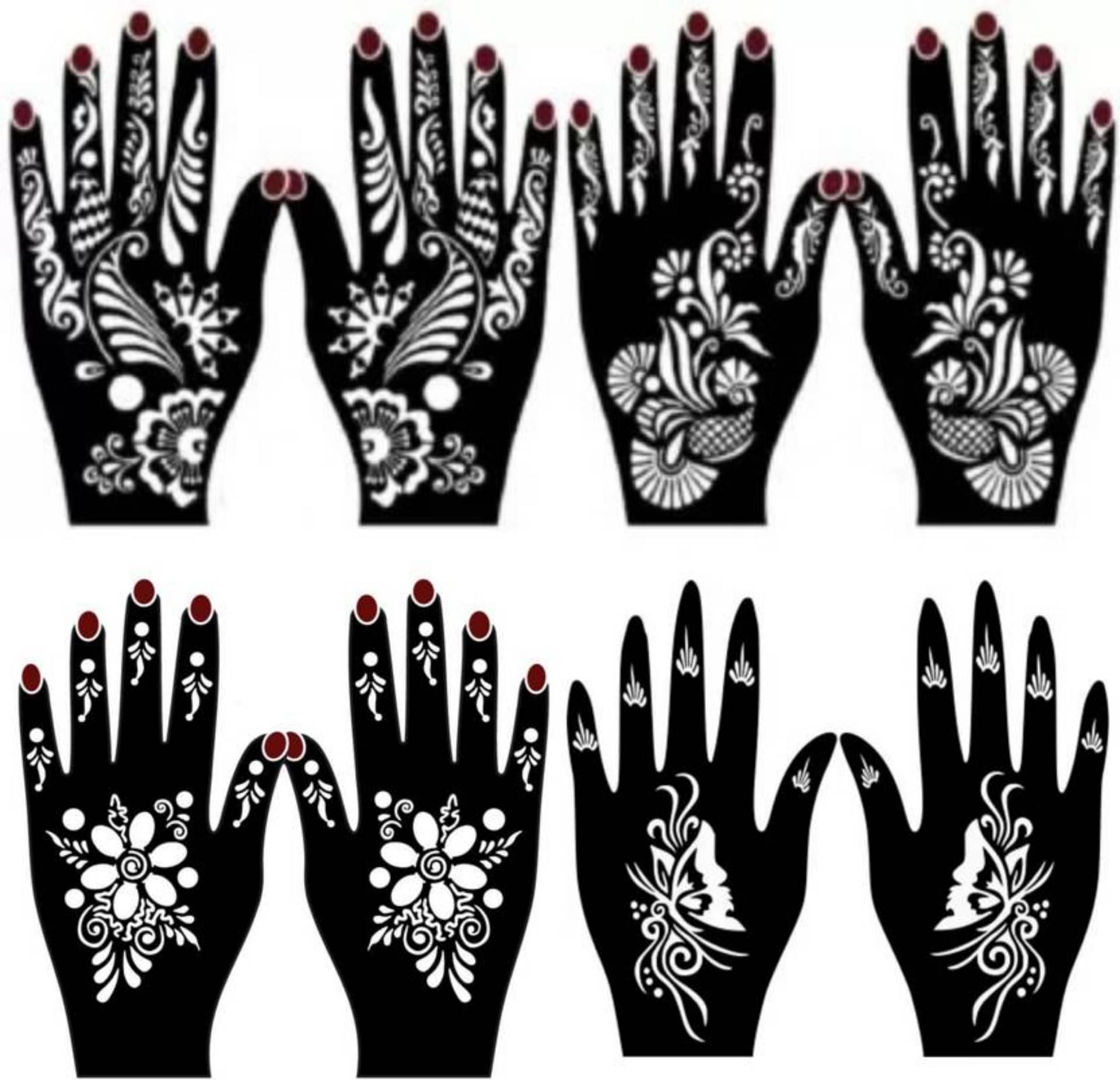     			JMC Unique Mehndi Stencil for Bridal Henna Tattoo Body Tattoo