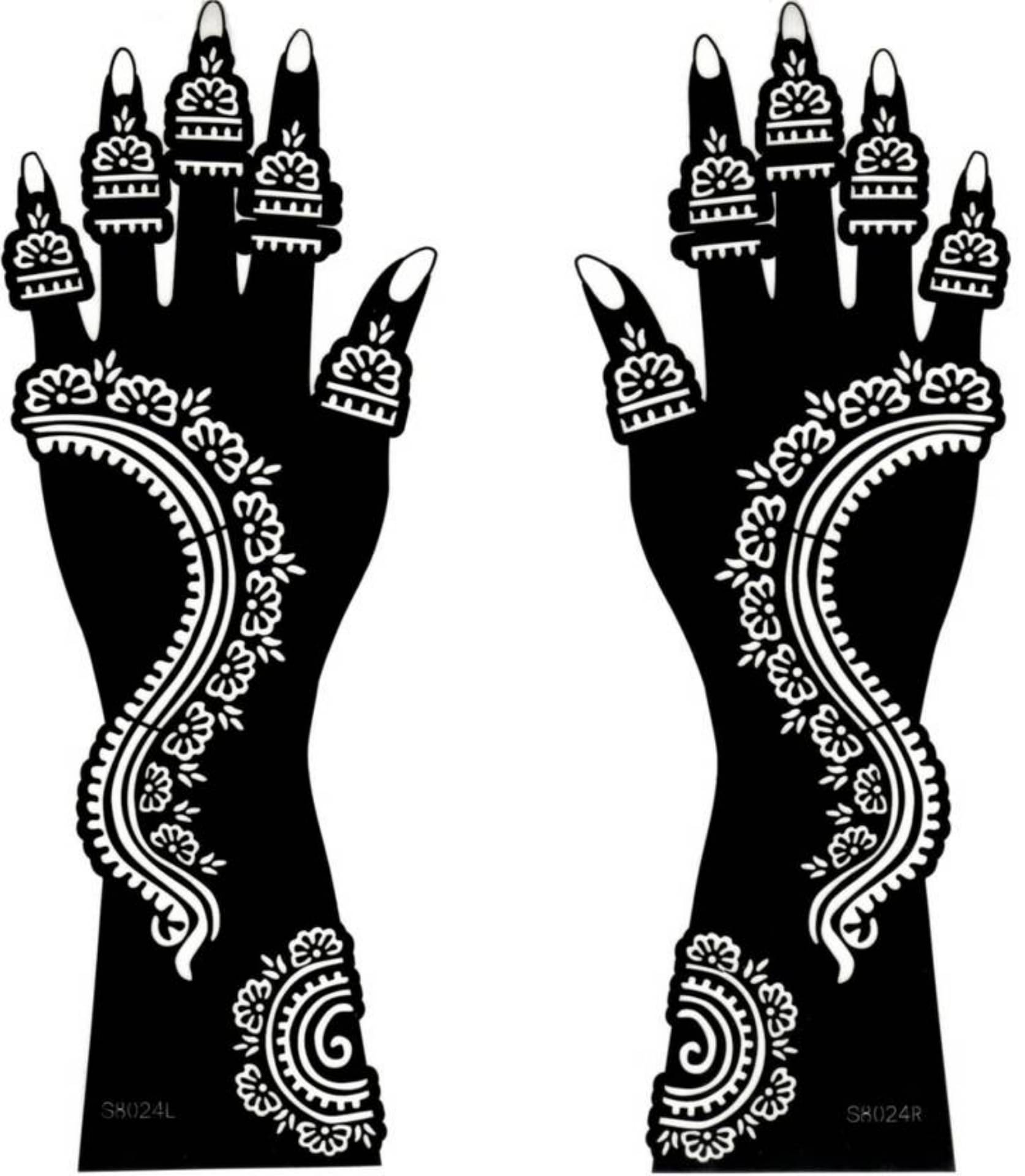     			JMC Unique Mehndi Stencil for Bridal Henna Tattoo Body Tattoo