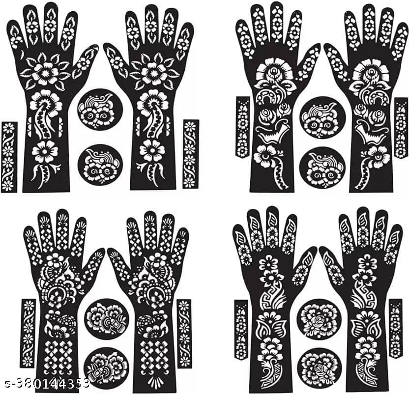 JMC Unique Mehndi Stencil for Bridal Henna Tattoo Body Tattoo JMC Unique Mehndi Stencil for Bridal Henna Tattoo Body Tattoo