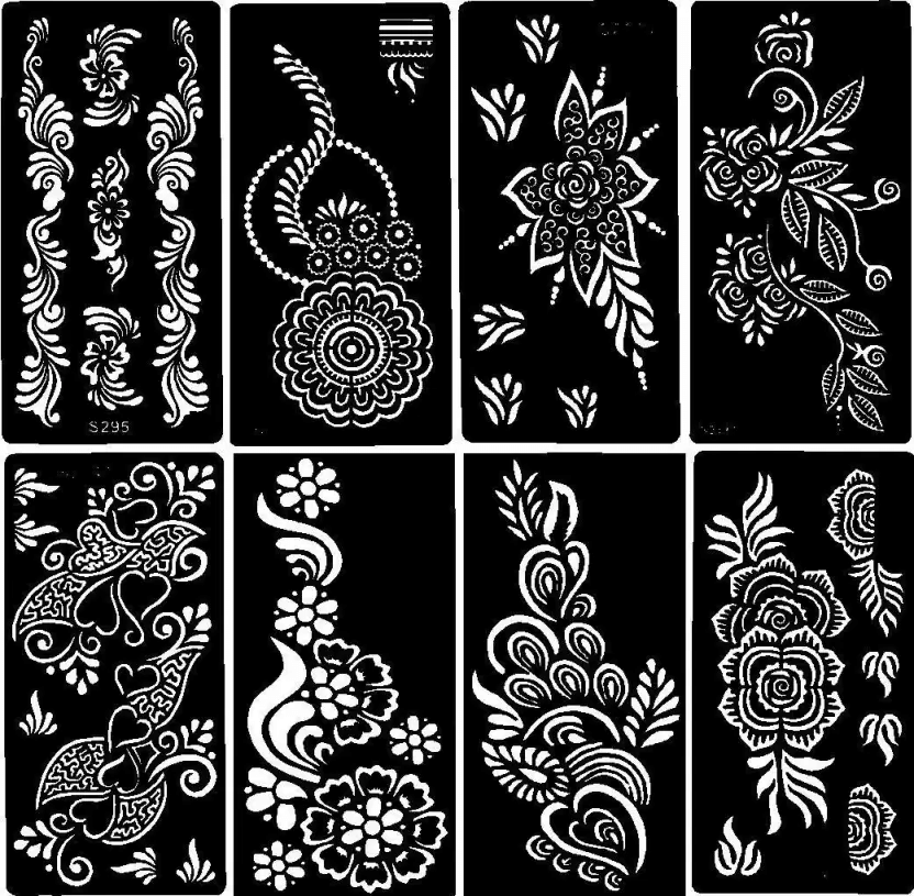 JMC Unique Mehndi Stencil for Bridal Henna Tattoo Body Tattoo JMC Unique Mehndi Stencil for Bridal Henna Tattoo Body Tattoo