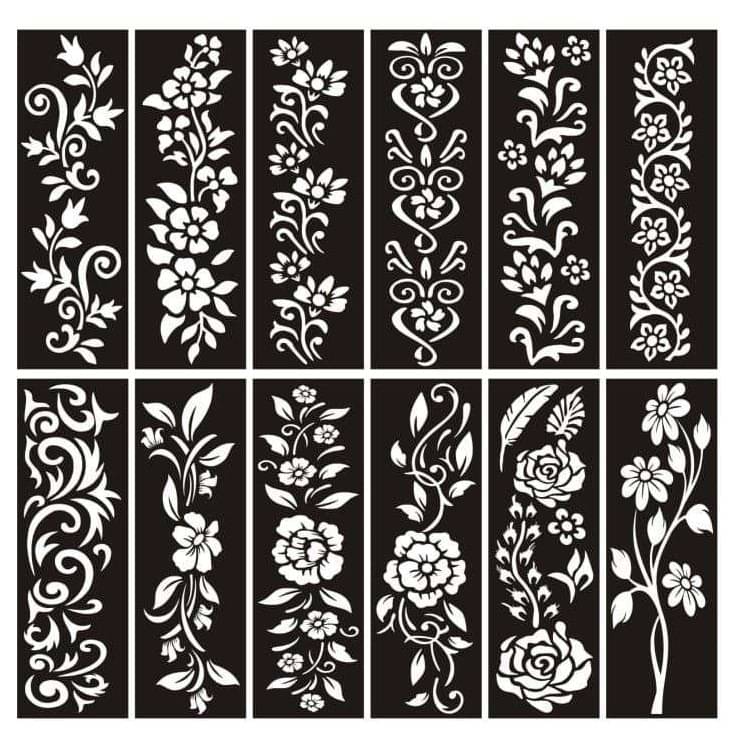JMC Unique Mehndi Stencil for Bridal Henna Tattoo Body Tattoo JMC Unique Mehndi Stencil for Bridal Henna Tattoo Body Tattoo