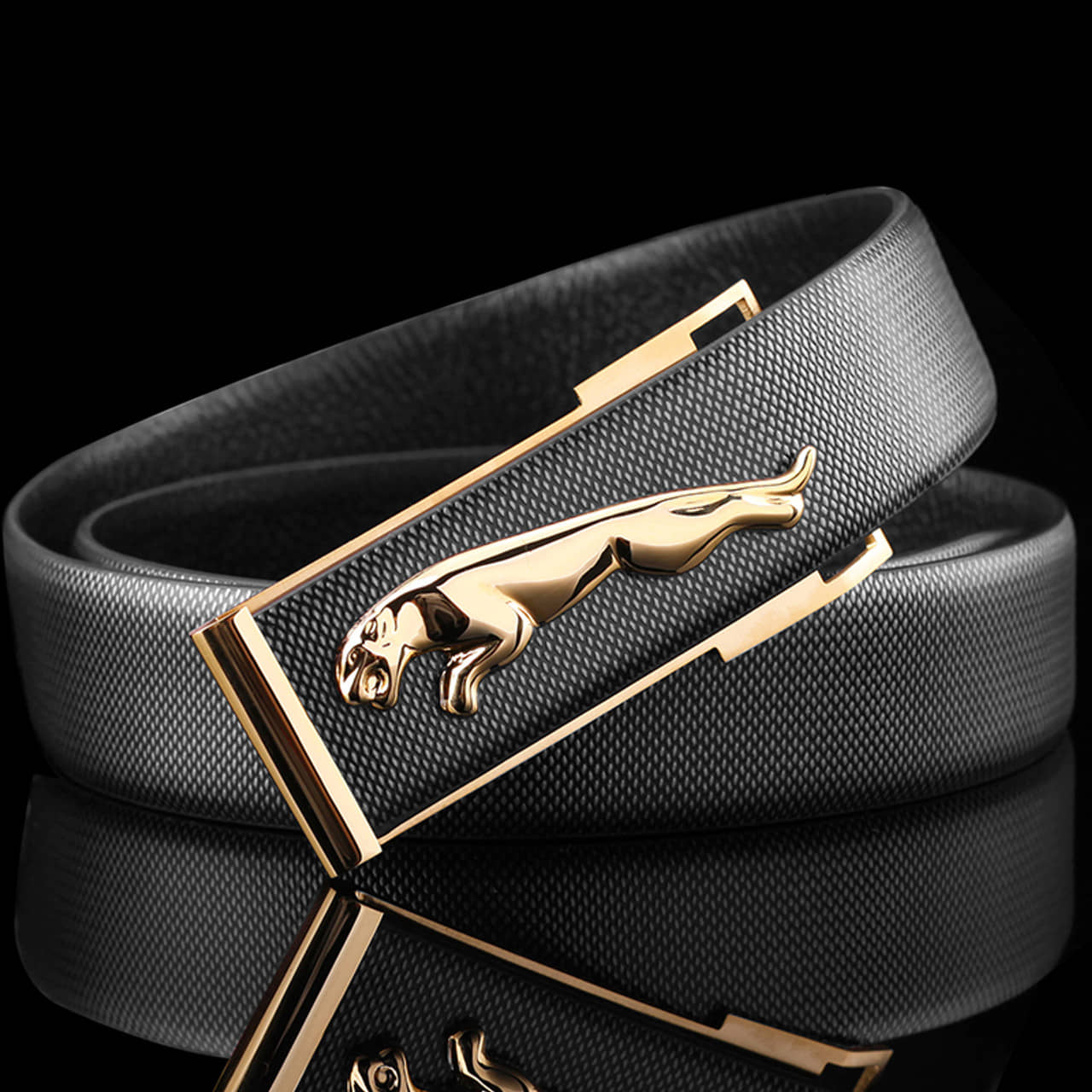 Kastner - Black PU Men's Formal Belt ( Pack of 1 )
