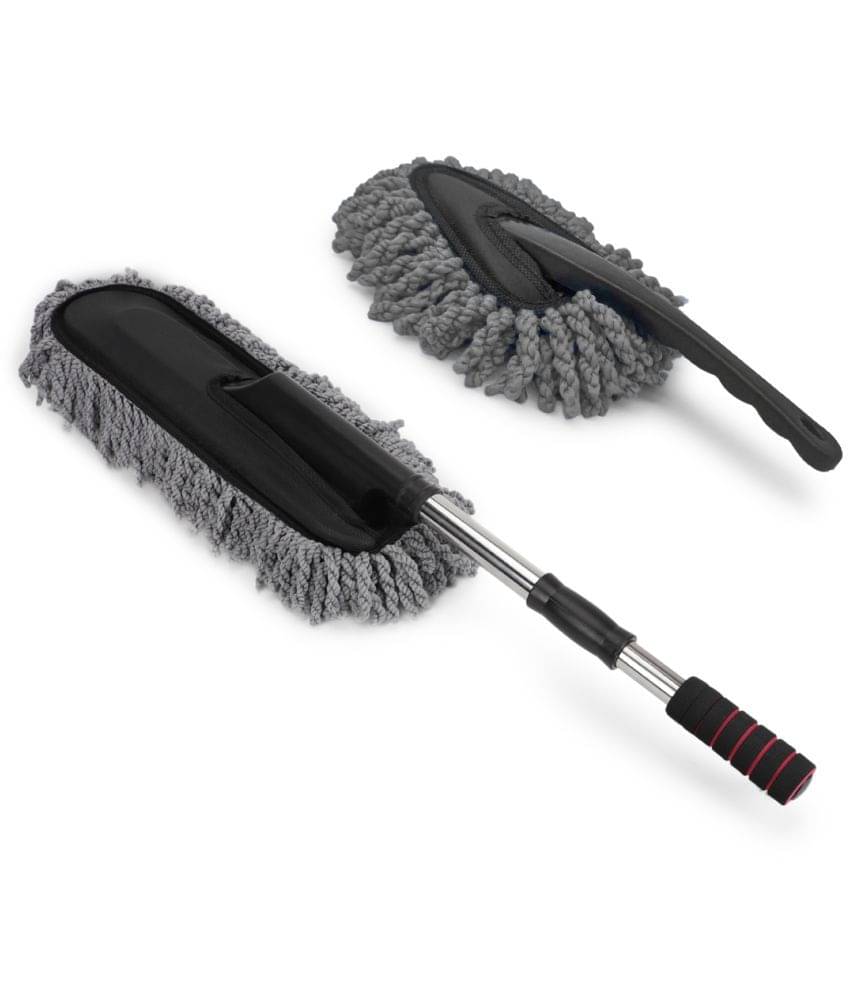 Mahek Accessories - Combo Of Telescopic Microfiber Cleaning Long Duster & Mini Microfiber Duster For Car Cleaning (Pack Of 2) Mahek Accessories - Combo Of Telescopic Microfiber Cleaning Long Duster & Mini Microfiber Duster For Car Cleaning (Pack Of 2)