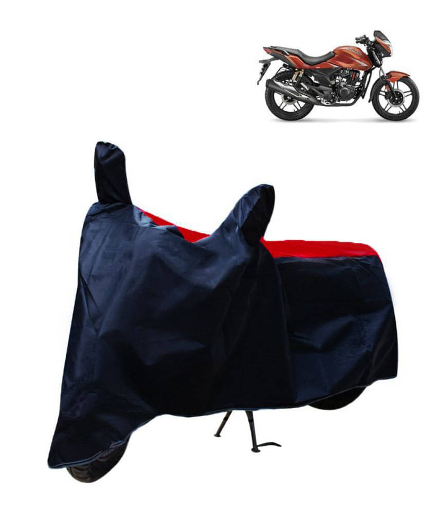     			Mahek Accessories Dustproof Bike Cover For Hero Xtreme with Mirror Pocket - Red & Blue