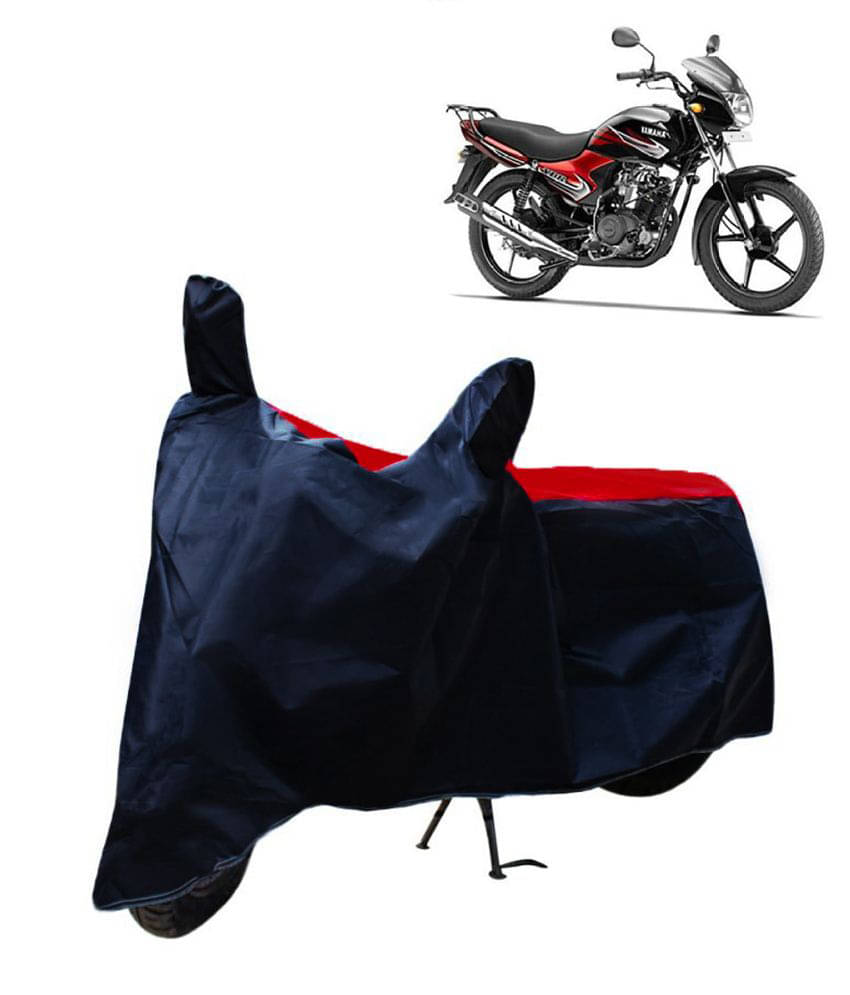     			Mahek Accessories Dustproof Bike Cover For Yamaha YBR 110 with Mirror Pocket - Red & Blue