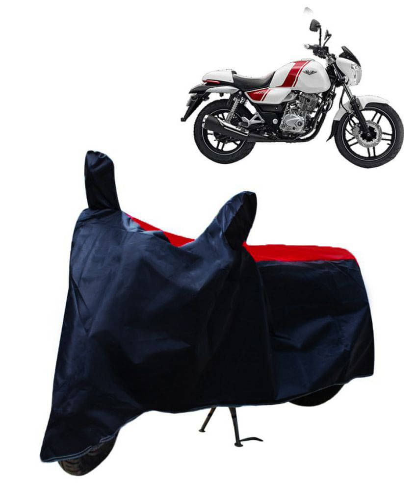 Mahek Accessories Dustproof Bike Cover For Bajaj V15 with Mirror Pocket - Red & Blue Mahek Accessories Dustproof Bike Cover For Bajaj V15 with Mirror Pocket - Red & Blue