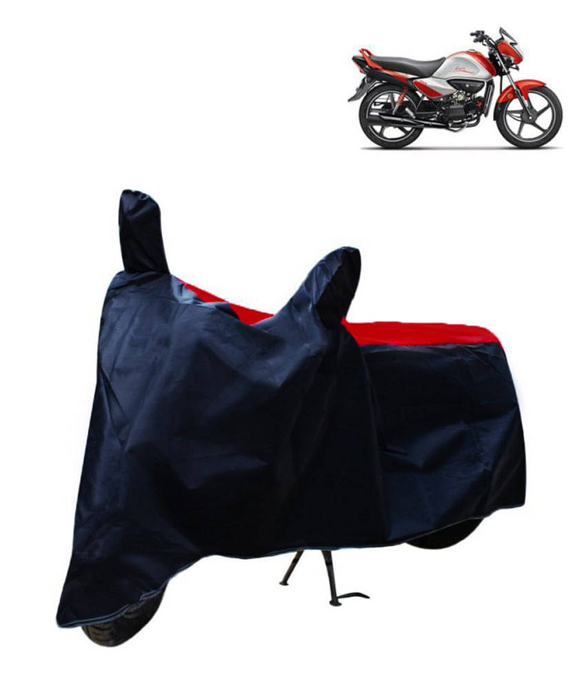 Mahek Accessories Dustproof Bike Cover For Hero Splendor I Smart with Mirror Pocket - Red & Blue Mahek Accessories Dustproof Bike Cover For Hero Splendor I Smart with Mirror Pocket - Red & Blue
