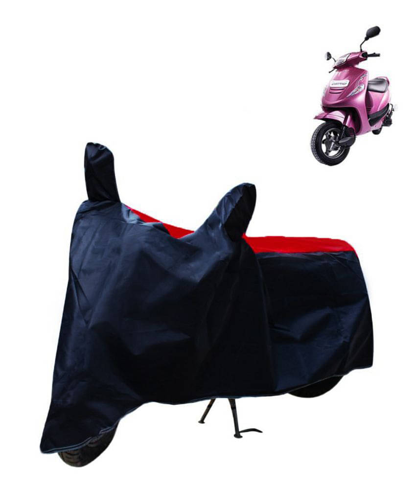 Mahek Accessories Dustproof Bike Cover For Mahindra Kine with Mirror Pocket - Red & Blue Mahek Accessories Dustproof Bike Cover For Mahindra Kine with Mirror Pocket - Red & Blue