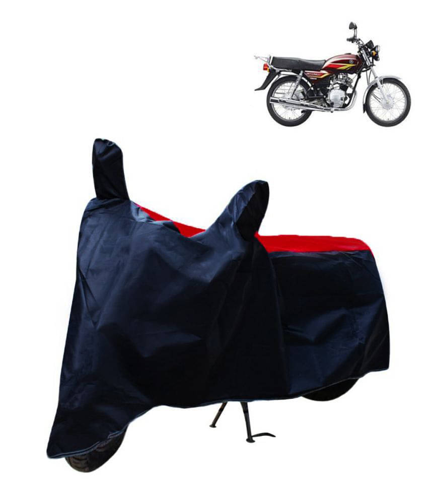 Mahek Accessories Dustproof Bike Cover For Yamaha Crux with Mirror Pocket - Red & Blue Mahek Accessories Dustproof Bike Cover For Yamaha Crux with Mirror Pocket - Red & Blue