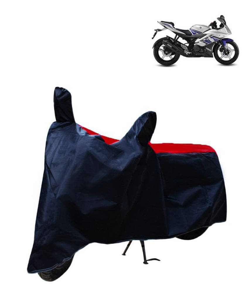 Mahek Accessories Dustproof Bike Cover For Yamaha YZF-R15 with Mirror Pocket - Red & Blue Mahek Accessories Dustproof Bike Cover For Yamaha YZF-R15 with Mirror Pocket - Red & Blue