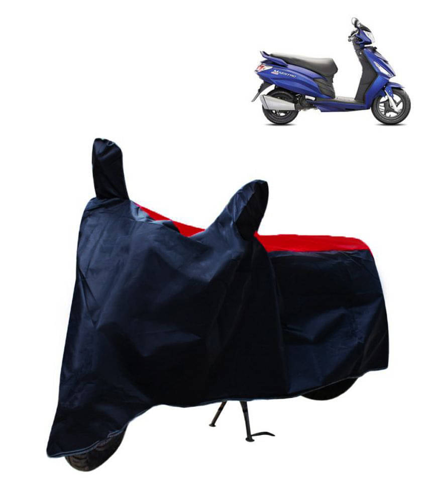     			Mahek Accessories Dustproof Bike Cover For Hero Maestro with Mirror Pocket - Red & Blue