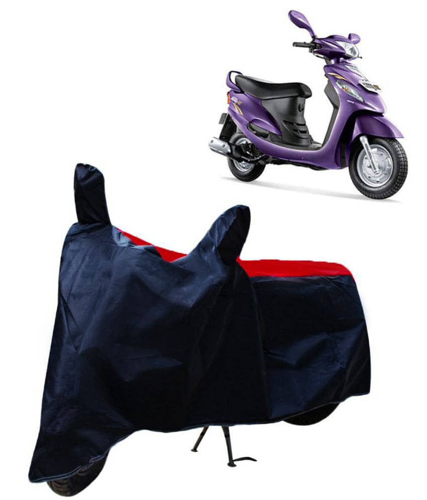 Mahek Accessories Dustproof Bike Cover For Mahindra Rodeo RZ with Mirror Pocket - Red & Blue Mahek Accessories Dustproof Bike Cover For Mahindra Rodeo RZ with Mirror Pocket - Red & Blue