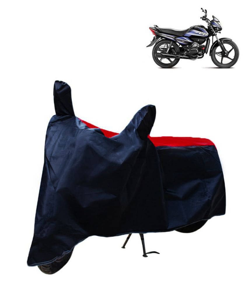 Mahek Accessories Dustproof Bike Cover For Hero Splendor NXG with Mirror Pocket - Red & Blue Mahek Accessories Dustproof Bike Cover For Hero Splendor NXG with Mirror Pocket - Red & Blue