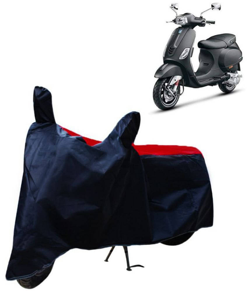 Mahek Accessories - Red & Blue Bike Body Cover For Piaggio Vespa VX (Pack Of1) Mahek Accessories - Red & Blue Bike Body Cover For Piaggio Vespa VX (Pack Of1)