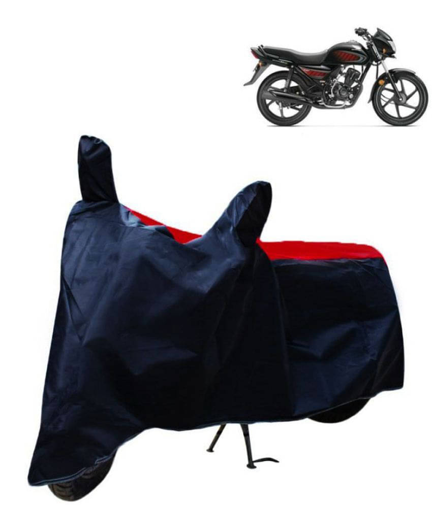     			Mahek Accessories - Red & Blue Bike Body Cover For Honda Dream Neo (Pack Of1)