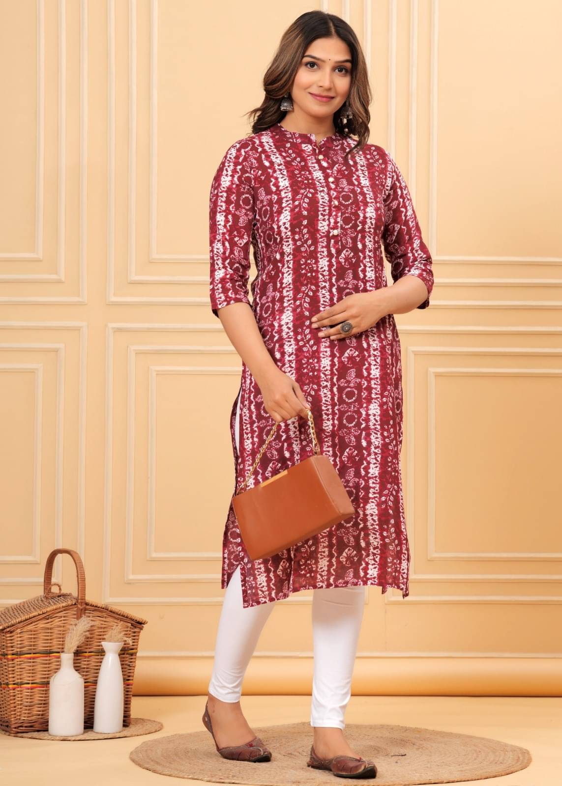     			Metafab Women Viscose Rayon Printed Straight Kurti ( Multicolor )