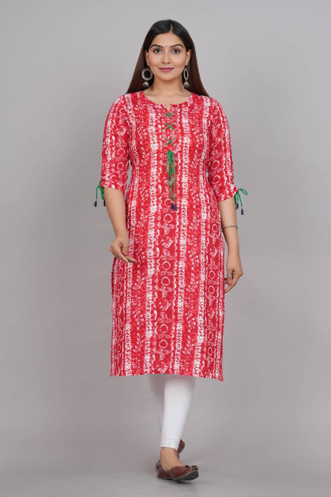     			Metafab Women Viscose Rayon Printed Straight Kurti ( Multicolor )