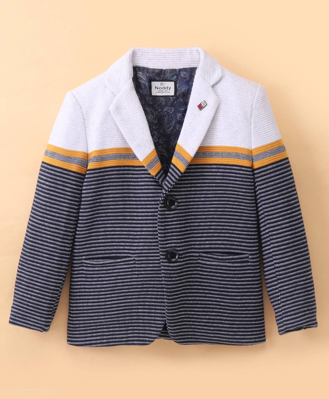     			Noddy Boys Cotton Blend Blazer ( Pack of 1 , Navy )