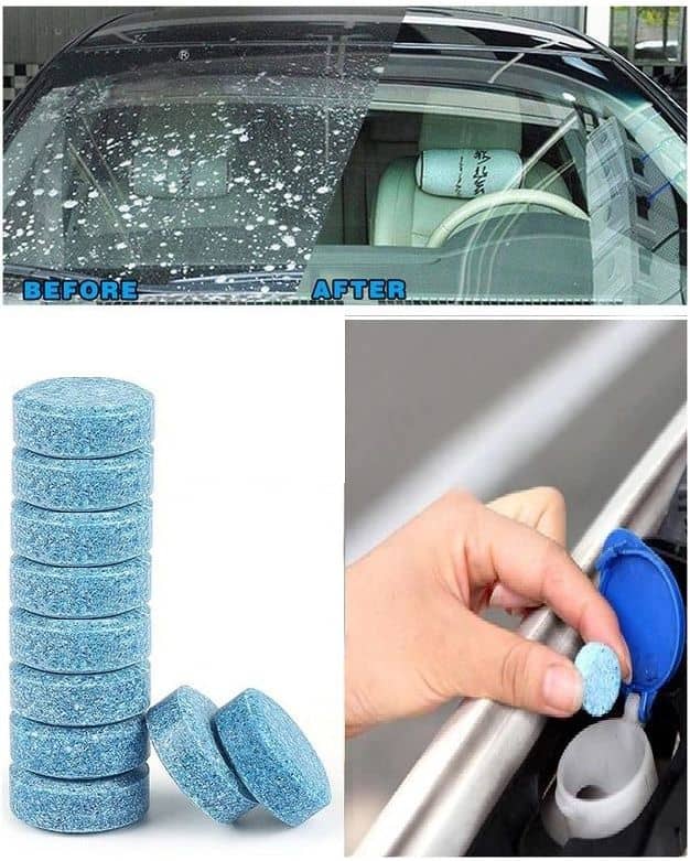 PROGIENCE - Car Accessories in 10PCS/1 Set Car Wiper Detergent Effervescent Washer Windshield Glass Cleaning Tablets for car accessories