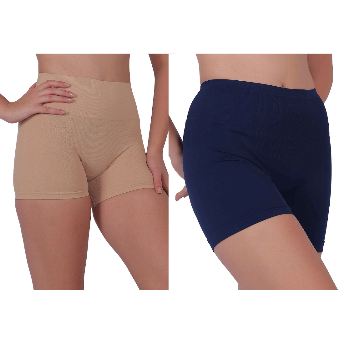 Pia Trends Pack of 2 Cotton Blend Women's Shaping Bottoms ( Beige,Navy Blue ) Pia Trends Pack of 2 Cotton Blend Women's Shaping Bottoms ( Beige,Navy Blue )