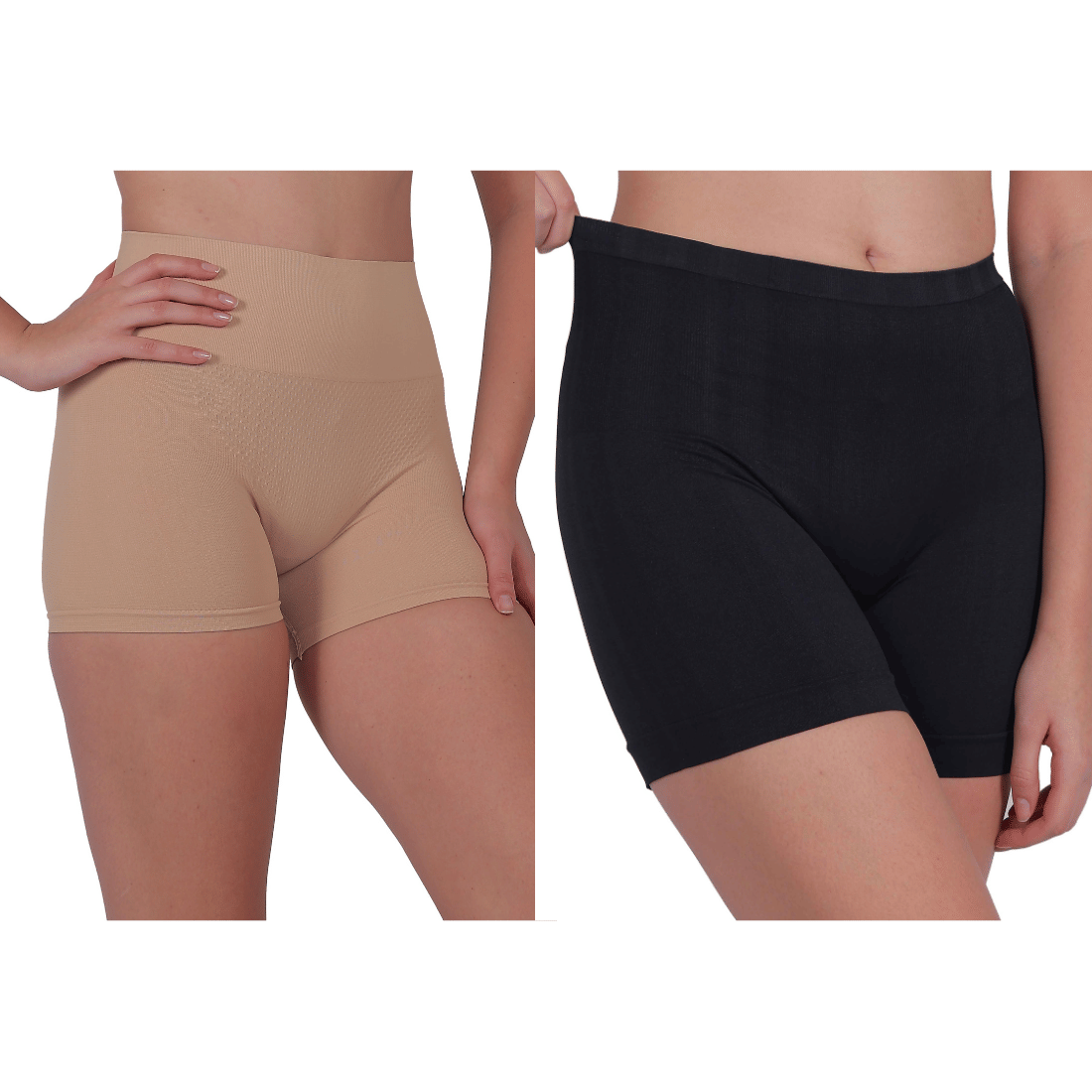 Pia Trends Pack of 2 Cotton Blend Women's Shaping Bottoms ( Beige,Black ) Pia Trends Pack of 2 Cotton Blend Women's Shaping Bottoms ( Beige,Black )