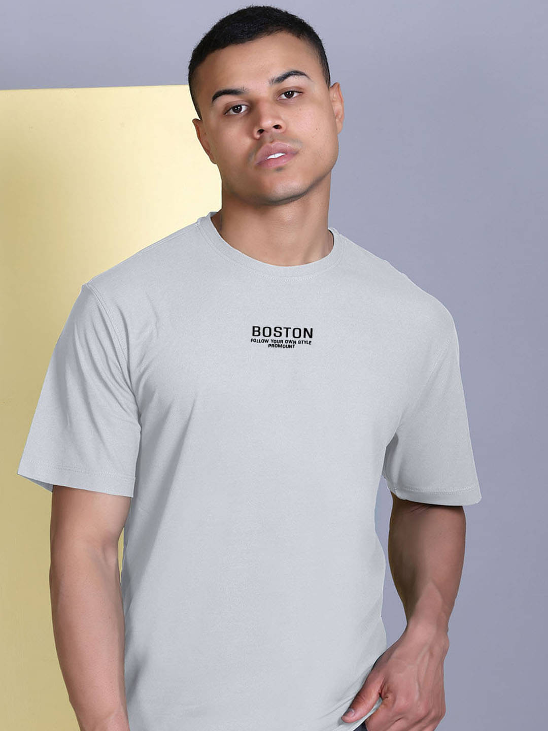 Promount Men Polyester Regular Fit Printed T-Shirt ( Grey ) Promount Men Polyester Regular Fit Printed T-Shirt ( Grey )