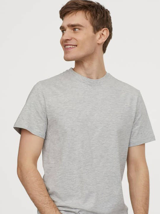 Promount Men Polyester Regular Fit Solid T-Shirt ( Grey )