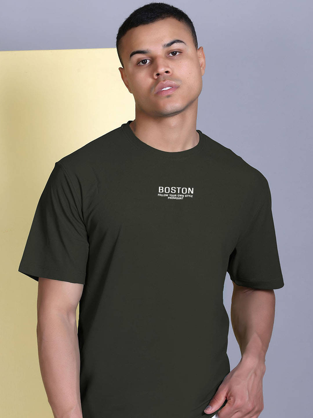 Promount Men Polyester Regular Fit Printed T-Shirt ( Green ) Promount Men Polyester Regular Fit Printed T-Shirt ( Green )