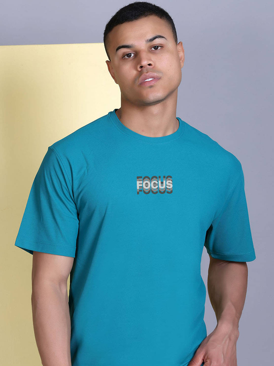     			Promount Men Polyester Regular Fit Printed T-Shirt ( Teal )