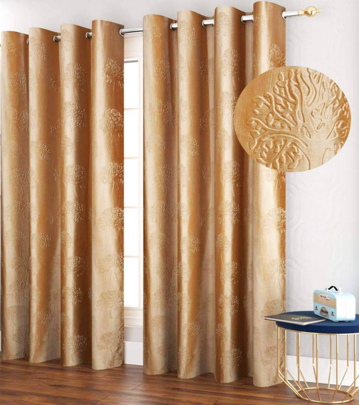 Sai Arpan Abstract Printed Semi-Transparent Eyelet Curtain 9 ft ( Pack of 1 ) - Multicolor Sai Arpan Abstract Printed Semi-Transparent Eyelet Curtain 9 ft ( Pack of 1 ) - Multicolor