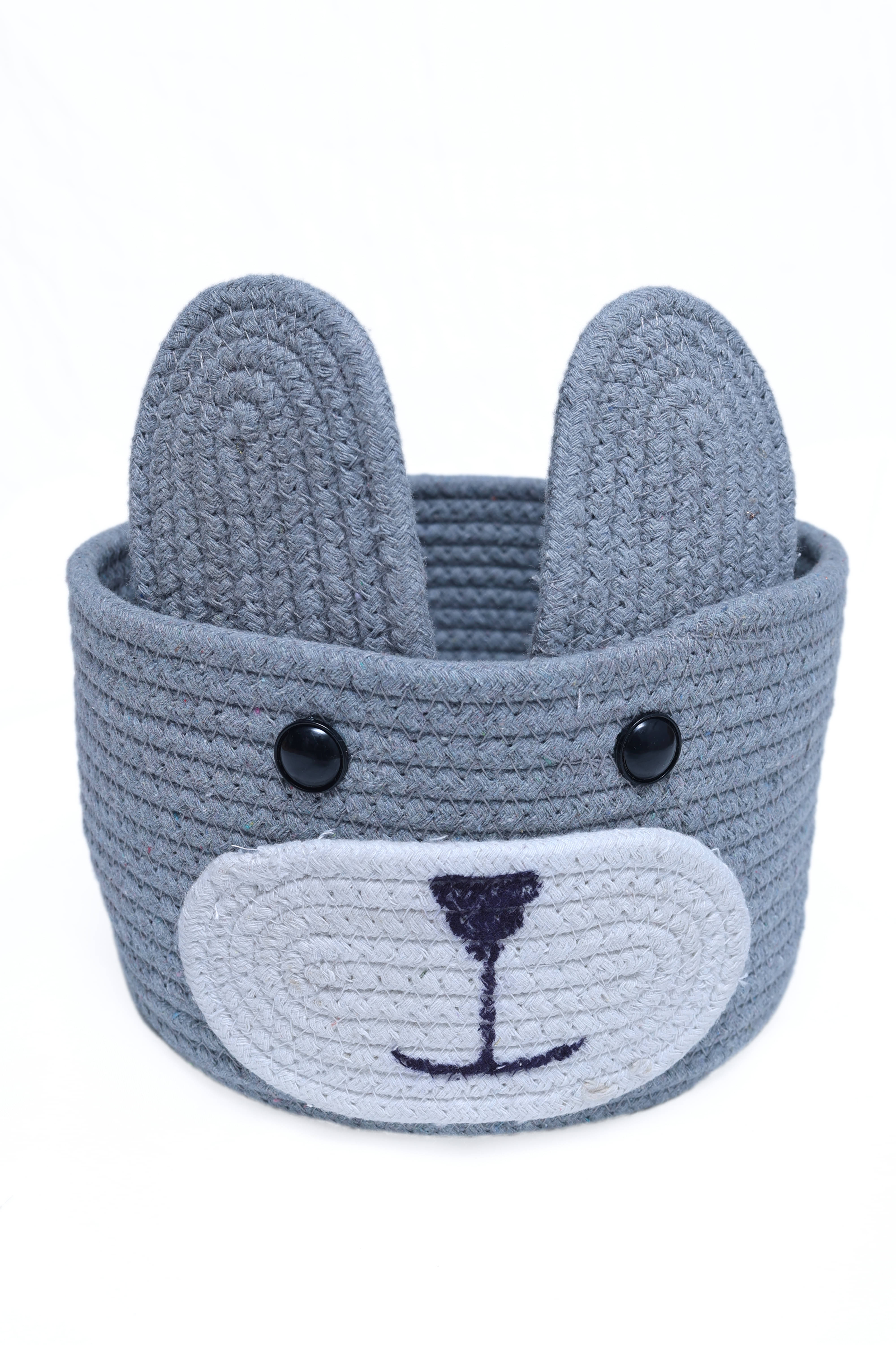 Sai Arpan Cute Kitty Handcrafted Cotton Rope Storage Basket, Nursery Organizers and Storage, Baby Hamper, Kids Basket, Toy Bin, Baby Gift Basket Sai Arpan Cute Kitty Handcrafted Cotton Rope Storage Basket, Nursery Organizers and Storage, Baby Hamper, Kids Basket, Toy Bin, Baby Gift Basket