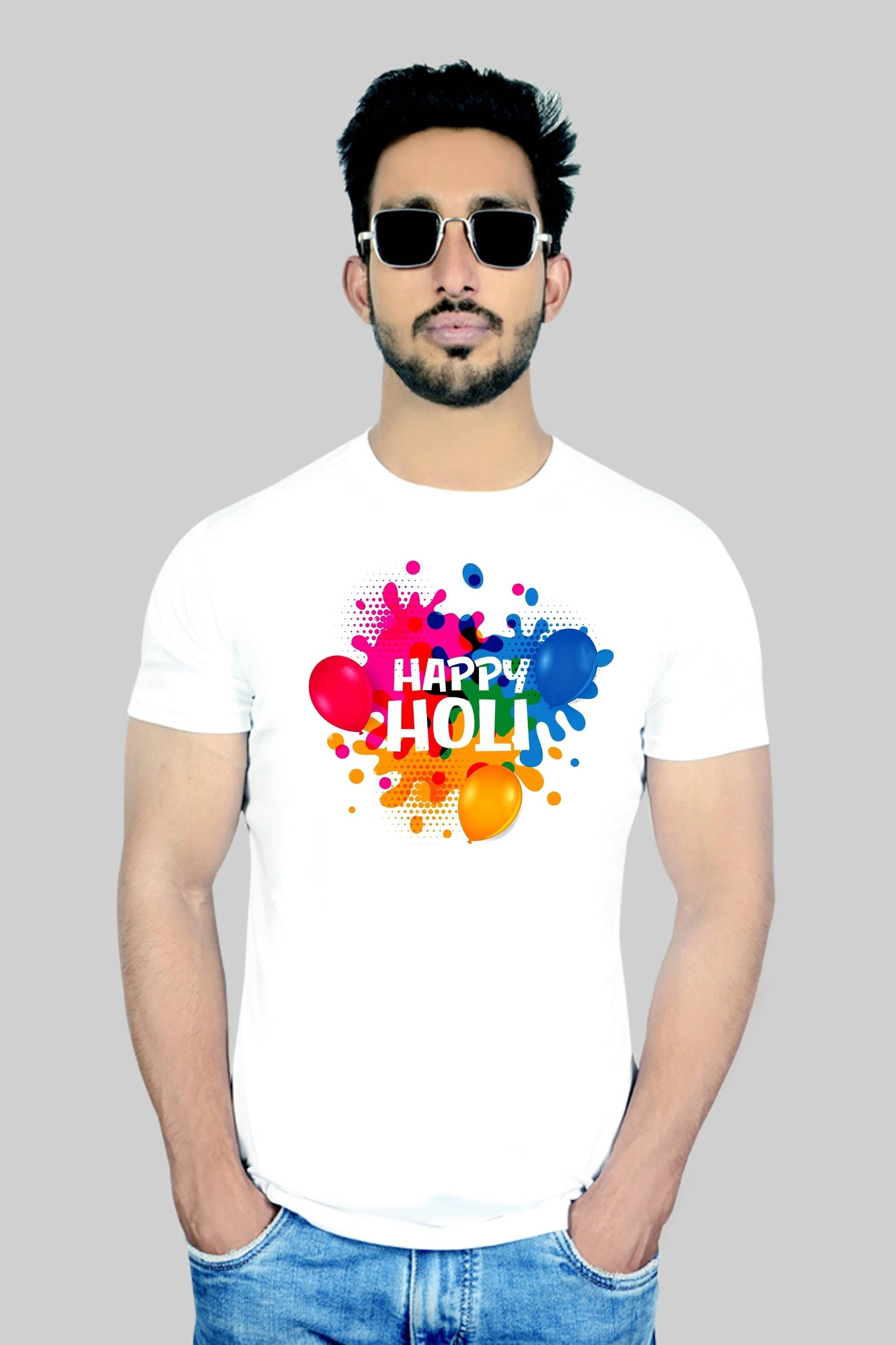     			Sista's Men Cotton Blend Regular Fit Printed T-Shirt ( White )
