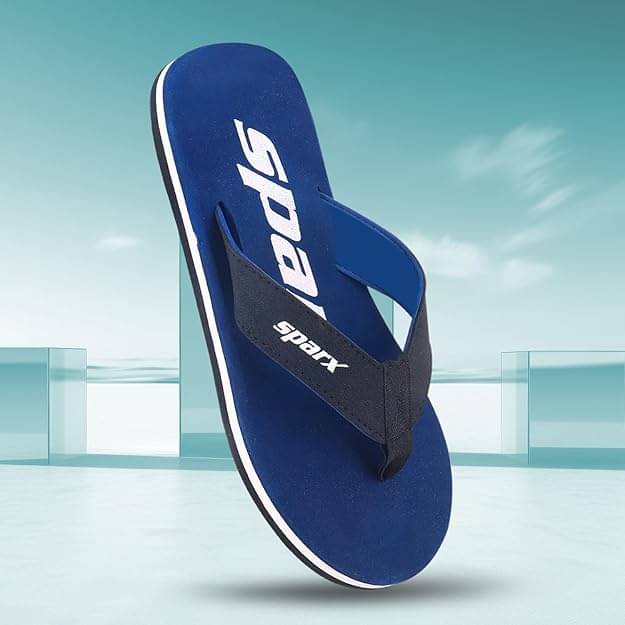    			Sparx Blue Men's Thong Flip Flop