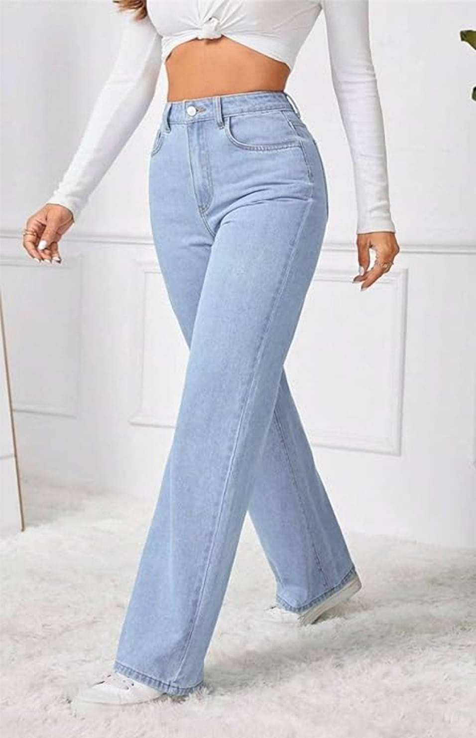     			Star4well Women Slim Fit Waist Jeans