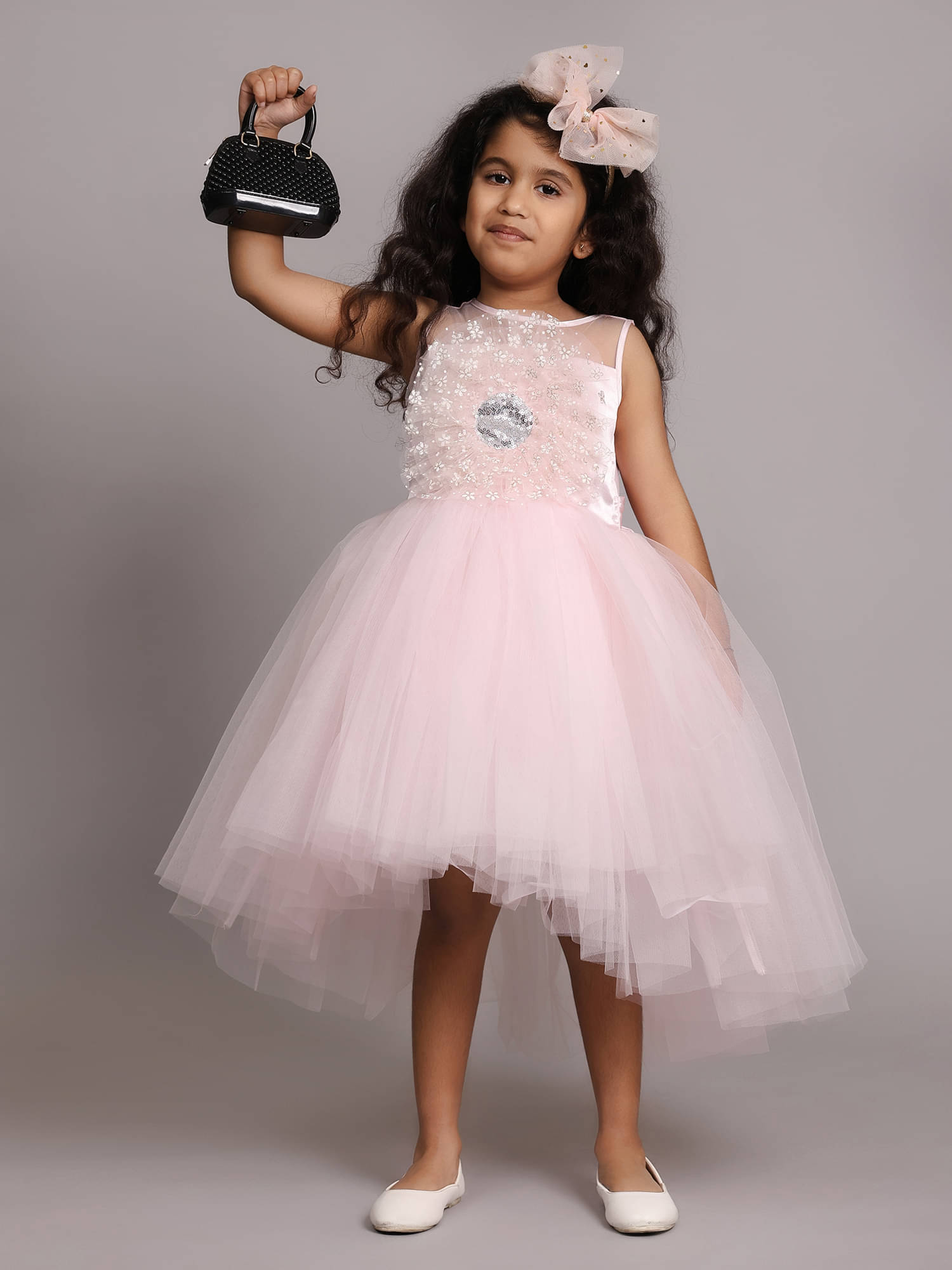 Toy Balloon Kids Net Dress For Girls ( Pack of 1 , Light Pink )     			Toy Balloon Kids Net Dress For Girls ( Pack of 1 , Light Pink )