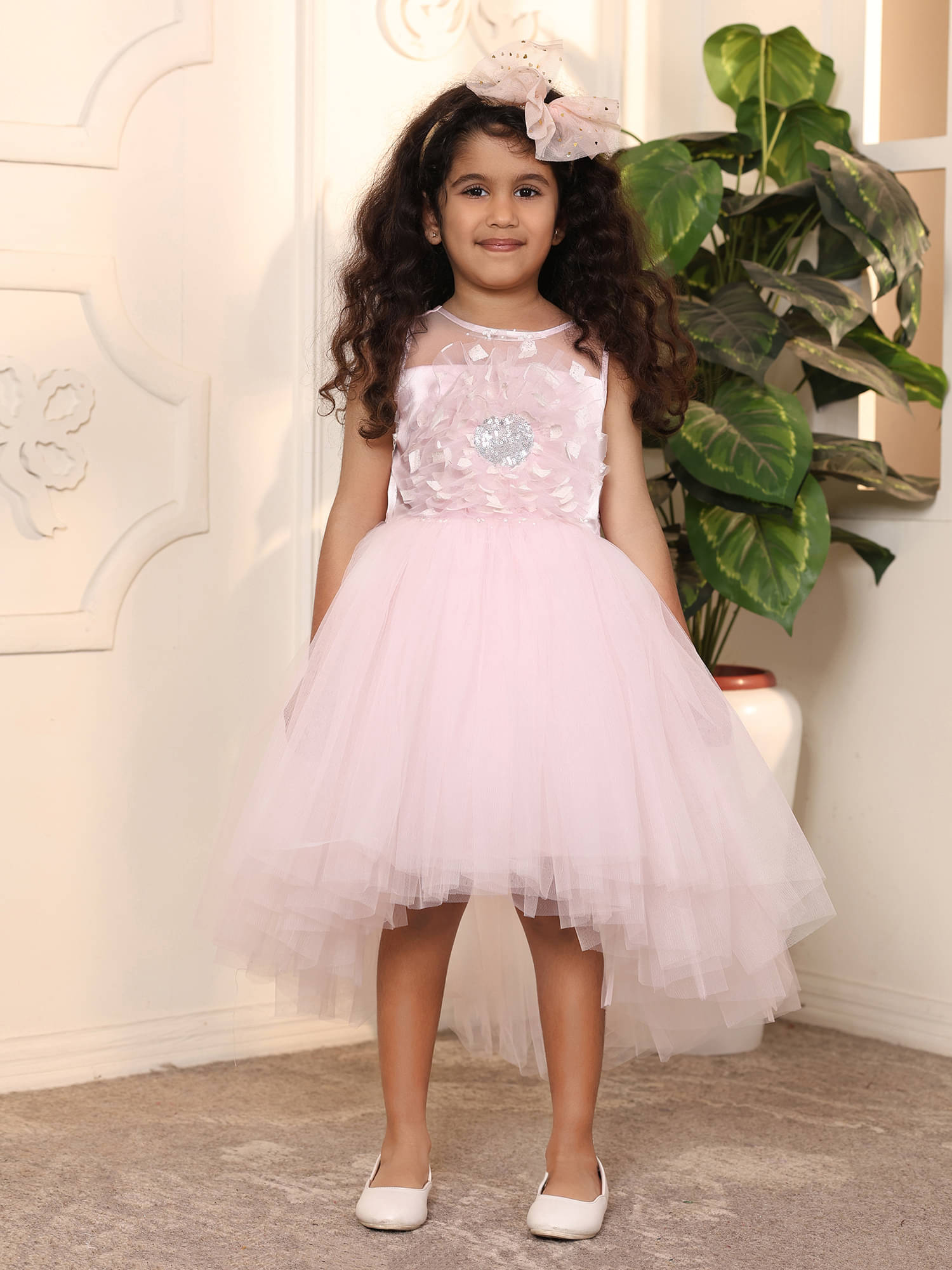 Toy Balloon Kids Net Dress For Girls ( Pack of 1 , Baby Pink ) Toy Balloon Kids Net Dress For Girls ( Pack of 1 , Baby Pink )