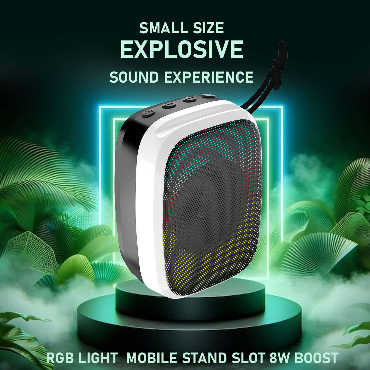     			V WORTEX DON 10 W Bluetooth Speaker Bluetooth v5.0 with SD card Slot,USB,Aux Playback Time 4 hrs Black