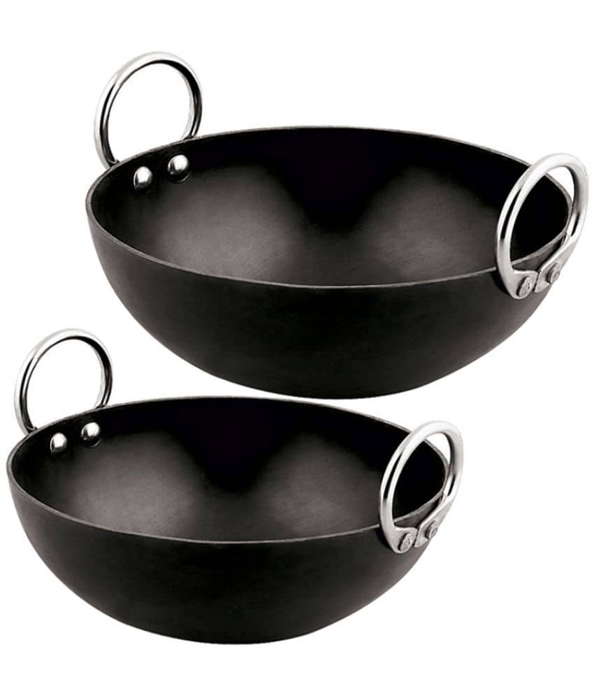 Veer Iron Deep Kadhai 2 mm ( 1.5 ) L - Cookware | Buy online on ZillyBuy
