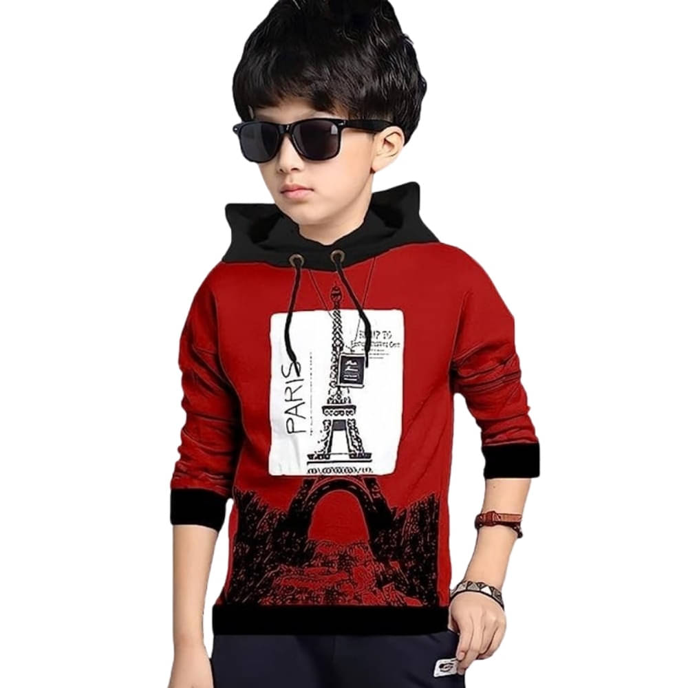     			WESEVEN Pack of 3 Boys Cotton Blend T-Shirt ( Maroon )