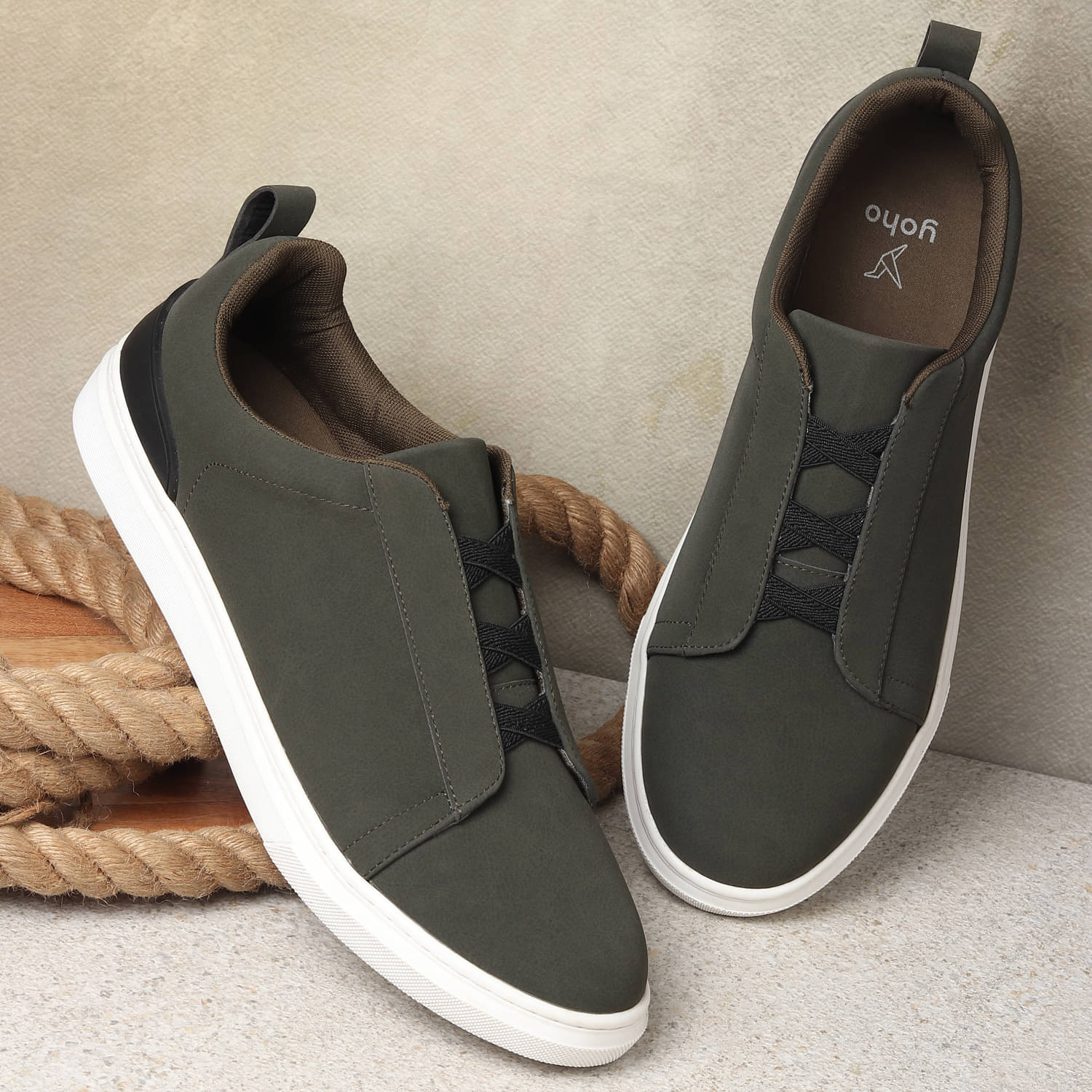     			Yoho Ejogs Olive Men's Sneakers