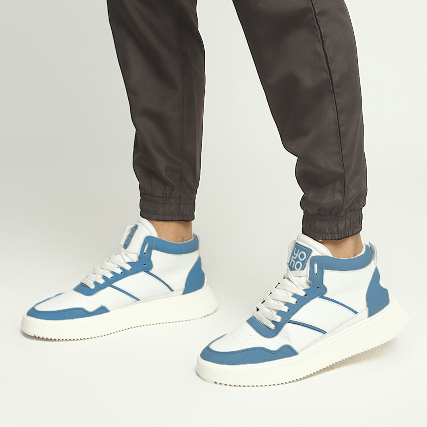     			Yoho High Ankle Sneakers Grey Men's Sneakers