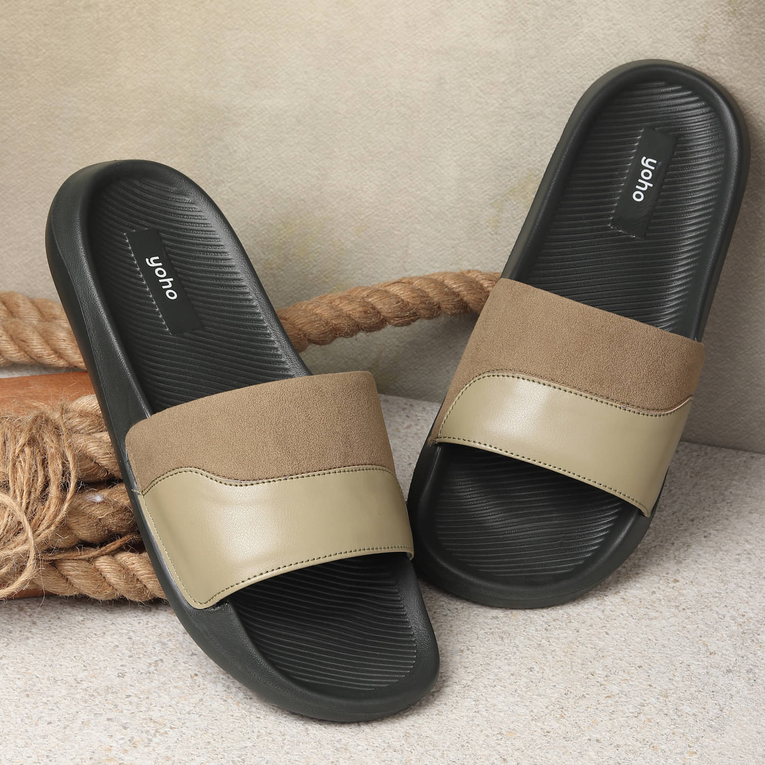     			Yoho - Olive Men's Sandals
